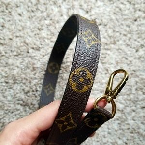 Monogram bag strap